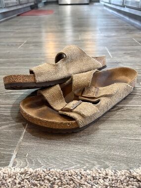 Birkenstock Arizona Suede Double Strap Sandals